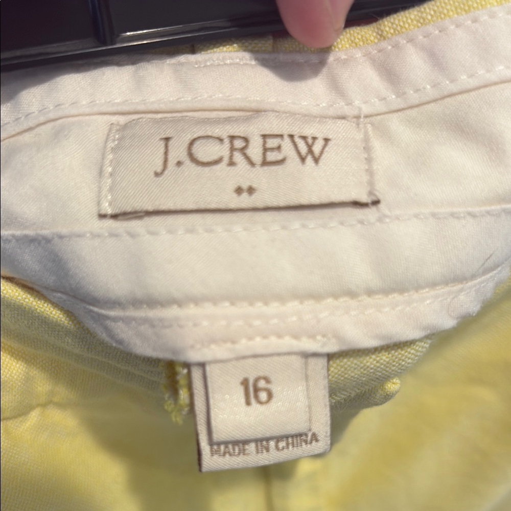 J. Crew Yellow Bermuda Shorts Classic Lightweight Design - Picture 2 of 5